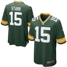 Load image into Gallery viewer, Green Bay Packers Bart Starr Retired Player Game Jersey - Green