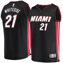 Load image into Gallery viewer, Hassan Whiteside Miami Heat Branded Fast Break Jersey Black - Icon Edition