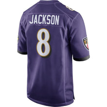 Load image into Gallery viewer, Lamar Jackson Baltimore Ravens football jersey