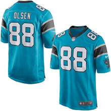 Load image into Gallery viewer, Greg Olsen Carolina Panthers Game Jersey - Blue 2018/2019