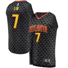 Load image into Gallery viewer, Jeremy Lin Atlanta Hawks Branded Fast Break Jersey - Icon Edition - Black