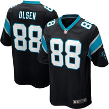 Load image into Gallery viewer, Greg Olsen Carolina Panthers Game Jersey - Black 2018/2019