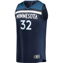 Load image into Gallery viewer, Karl-Anthony Towns Minnesota Timberwolves Branded Youth Fast Break Jersey Blue - Icon Edition 2018/2019