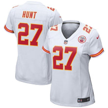 Load image into Gallery viewer, Kareem Hunt Kansas City Chiefs Women's Game Jersey - White