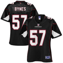 Load image into Gallery viewer, Josh Bynes Arizona Cardinals Pro Line Women's Player Jersey – Black 2018/2019