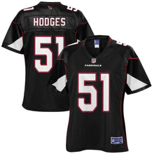 Load image into Gallery viewer, Gerald Hodges Arizona Cardinals Pro Line Women's Player Jersey – Black 2018/2019
