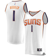 Load image into Gallery viewer, Devin Booker Phoenix Suns Branded Fast Break Jersey White - Association Edition