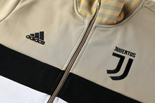 Load image into Gallery viewer, Juventus Beige 3-Stripe Tracksuit Training Jackets and Pants 2018-2019