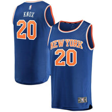 Load image into Gallery viewer, Kevin Knox New York Knicks Branded Youth Fast Break Jersey Blue - Icon Edition 2018/2019