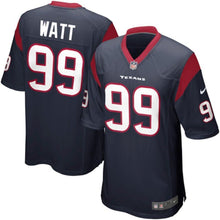 Load image into Gallery viewer, JJ Watt Houston Texans Game Jersey - Navy Blue