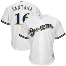 Load image into Gallery viewer, Domingo Santana Milwaukee Brewers Baseball Player Jersey
