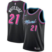 Load image into Gallery viewer, Hassan Whiteside Miami Heat Black Swingman City Edition Jersey 2018 - 2019