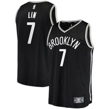Load image into Gallery viewer, Jeremy Lin Brooklyn Nets Branded Youth Fast Break Jersey Black - Icon Edition 2018/2019