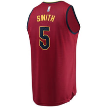 Load image into Gallery viewer, JR Smith Cleveland Cavaliers Branded Youth Fast Break Road Jersey Wine - Icon Edition 2018/2019