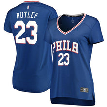 Load image into Gallery viewer, Jimmy Butler Philadelphia 76ers Branded Women's Fast Break Jersey Royal – Icon Edition