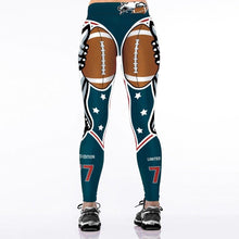 Load image into Gallery viewer, LOS ANGELES RAMS SUPER BOWL SLIM FITNESS 3D PRINTING LEGGINGS