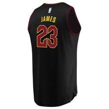 Load image into Gallery viewer, LeBron James Cleveland Cavaliers Branded Youth Fast Break Jersey Black - Statement Edition 2018/2019