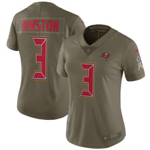 Load image into Gallery viewer, Jameis Winston Tampa Bay Buccaneers Women's Salute to Service Limited Jersey - Olive 2018/2019
