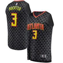 Load image into Gallery viewer, Kevin Huerter Atlanta Hawks Branded Fast Break Jersey Icon Edition Black
