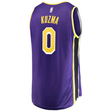 Load image into Gallery viewer, Kyle Kuzma Los Angeles Lakers Branded Youth Fast Break Jersey - Statement Edition – Purple 2018/2019