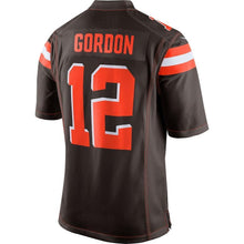 Load image into Gallery viewer, Josh Gordon Cleveland Browns Game Jersey - Brown 2018/2019