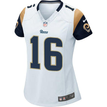 Load image into Gallery viewer, JARED GOFF LOS ANGELES RAMS SUPER BOWL WOMEN'S GAME JERSEY - WHITE