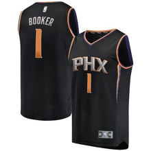 Load image into Gallery viewer, Devin Booker Phoenix Suns Branded Fast Break Jersey Black - Statement Edition