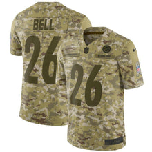 Load image into Gallery viewer, Le'Veon Bell Pittsburgh Steelers Salute to Service Limited Jersey – Camo 2018/2019