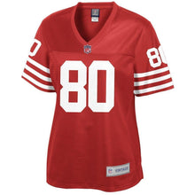 Load image into Gallery viewer, Jerry Rice San Francisco 49ers Pro Line Women's Retired Player Jersey – Red 2018/2019