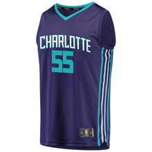 Load image into Gallery viewer, J.P. Macura Charlotte Hornets Branded Fast Break Player Jersey - Statement Edition - Purple