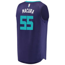 Load image into Gallery viewer, J.P. Macura Charlotte Hornets Branded Fast Break Player Jersey - Statement Edition - Purple