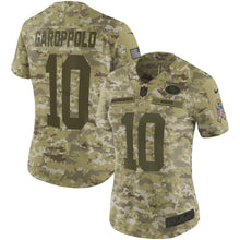 Load image into Gallery viewer, Jimmy Garoppolo San Francisco 49ers Women's Salute to Service Limited Jersey - Camo 2018/2019
