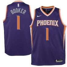 Load image into Gallery viewer, Devin Booker Phoenix Suns Youth Jersey Purple - Icon Edition 2018/2019