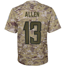 Load image into Gallery viewer, Keenan Allen Los Angeles Chargers Salute to Service Game Jersey - Camo