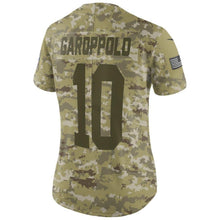 Load image into Gallery viewer, Jimmy Garoppolo San Francisco 49ers Women's Salute to Service Limited Jersey - Camo 2018/2019