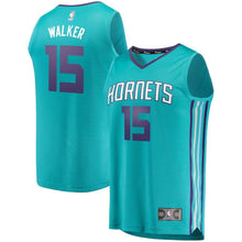 Load image into Gallery viewer, Kemba Walker Charlotte Hornets Branded Youth Fast Break Jersey Teal - Icon Edition 2018/2019