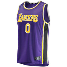 Load image into Gallery viewer, Kyle Kuzma Los Angeles Lakers Branded Youth Fast Break Jersey - Statement Edition – Purple 2018/2019