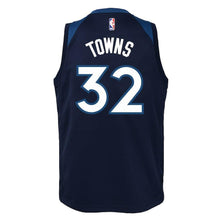 Load image into Gallery viewer, Karl-Anthony Towns Minnesota Timberwolves Youth Jersey Navy - Icon Edition 2018/2019