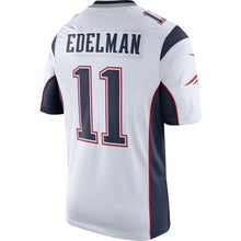 Load image into Gallery viewer, Julian Edelman New England Patriots Youth Game Jersey - White 2018/2019 Super Bowl
