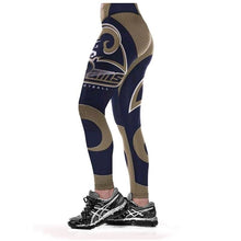 Load image into Gallery viewer, LOS ANGELES RAMS SUPER BOWL SLIM FITNESS 3D PRINTING LEGGINGS