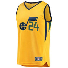 Load image into Gallery viewer, Grayson Allen Utah Jazz Branded Youth Fast Break Jersey - Statement Edition – Gold 2018/2019