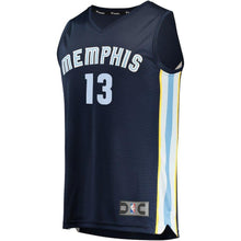 Load image into Gallery viewer, Jaren Jackson Jr. Memphis Grizzlies Branded Youth 2018 NBA Draft First Round Pick Fast Break Jersey Navy – Icon Edition 2018/2019