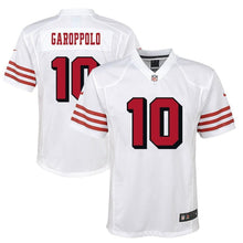 Load image into Gallery viewer, Jimmy Garoppolo San Francisco 49ers Youth Color Rush Player Game Jersey – White 2018/2019