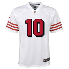 Load image into Gallery viewer, Jimmy Garoppolo San Francisco 49ers Youth Color Rush Player Game Jersey – White 2018/2019