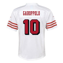 Load image into Gallery viewer, Jimmy Garoppolo San Francisco 49ers Youth Color Rush Player Game Jersey – White 2018/2019
