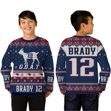 Load image into Gallery viewer, 3D Hoodie Tom Brady New England Patriots 5x Super Bowls Champions