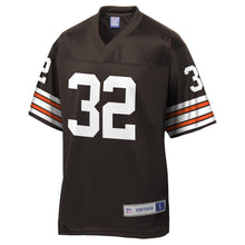 Load image into Gallery viewer, Jim Brown Cleveland Browns Pro Line Retired Player Jersey - Brown 2018/2019