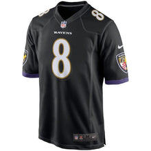 Load image into Gallery viewer, Lamar Jackson Baltimore Ravens Draft Pick Game Jersey – Black 2018/2019