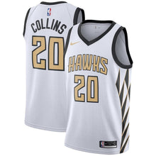 Load image into Gallery viewer, John Collins Atlanta Hawks Youth Jersey – City Edition – White 2018-2019