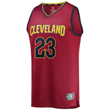 Load image into Gallery viewer, LeBron James Cleveland Cavaliers Branded Youth Fast Break Jersey Maroon - Icon Edition 2018/2019